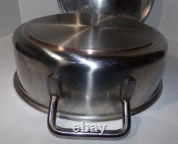 SITRAM 30R Casserole en Acier Inoxydable de 12 Pouces avec Couvercle et Base en Cuivre