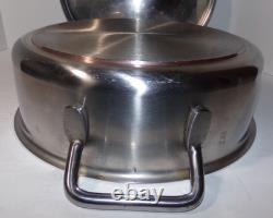 SITRAM 30R Casserole en Acier Inoxydable de 12 Pouces avec Couvercle et Base en Cuivre