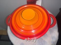 STAUB Basix Cocotte avec Couvercle en Fonte Émaillée #18 ORANGE 2 QT France NEUF