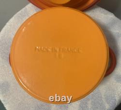 STAUB Basix Cocotte avec Couvercle en Fonte Émaillée #18 ORANGE 2 QT France NEUF