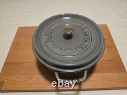 STAUB Cocotte ronde en fonte de 7 qt, rouge cerise