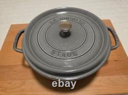 STAUB Cocotte ronde en fonte de 7 qt, rouge cerise