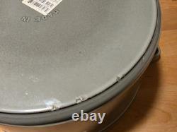 STAUD Cocotte en fonte de 13,25 qt, ronde, grise