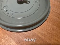 STAUD Cocotte ronde en fonte, 7 qt, eucalyptus