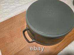 STAUD Cocotte ronde en fonte, 7 qt, eucalyptus