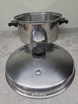 Saladmaster Marmite de 7 qt en acier inoxydable chirurgical T304, cocotte en fonte, poêle à frire et sauter avec couvercle