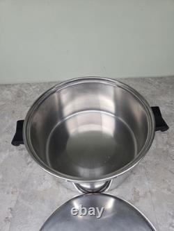 Saladmaster Marmite de 7 qt en acier inoxydable chirurgical T304, cocotte en fonte, poêle à frire et sauter avec couvercle