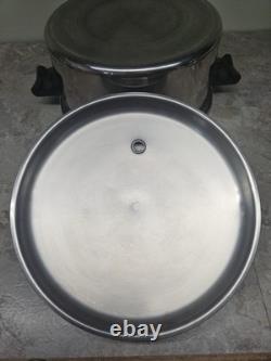 Saladmaster Marmite de 7 qt en acier inoxydable chirurgical T304, cocotte en fonte, poêle à frire et sauter avec couvercle