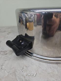 Saladmaster Marmite de 7 qt en acier inoxydable chirurgical T304, cocotte en fonte, poêle à frire et sauter avec couvercle