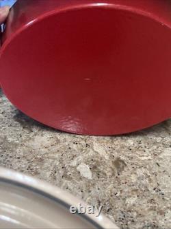 Staub #27 Faitout en Fonte Rouge 4 QT avec Poignée en Coq Fabriqué en France