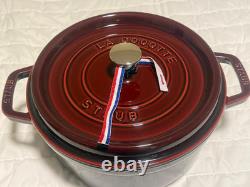Staub Cocotte ronde en fonte 4 qt, Grenadine