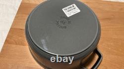 Staub Cocotte ronde en fonte de 4 qt, gris graphite