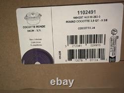 Staub La Cocotte Faitout en Fonte Émaillée 4 QT 9 3/8 Bleu Foncé