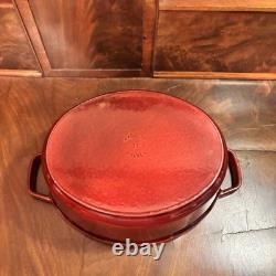 Staub La Cocotte n°31 Cocotte ovale en fonte émaillée 5,75 qt Couvercle coq France