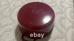 Staub en fonte 4 qt, ronde, cocotte, canneberge