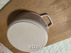 Staub en fonte 4 qt, ronde, cocotte, rose