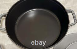 Staub en fonte, 5 qt, rond, cocotte, ensemble empilable de 3 pièces