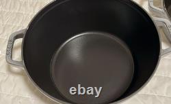 Staub en fonte, 5 qt, rond, cocotte, ensemble empilable de 3 pièces