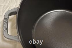 Staub en fonte, 5 qt, rond, cocotte, ensemble empilable de 3 pièces