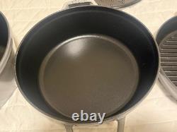 Staub en fonte, 5 qt, rond, cocotte, ensemble empilable de 4 pièces