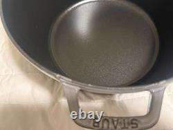 Staub en fonte, 5 qt, rond, cocotte, ensemble empilable de 4 pièces