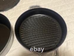 Staub en fonte, 5 qt, rond, cocotte, ensemble empilable de 4 pièces