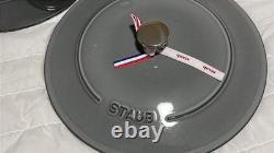 Staub en fonte, 5 qt, rond, faitout, ensemble empilable de 3 pièces