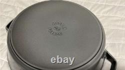 Staub en fonte, 5 qt, rond, faitout, ensemble empilable de 3 pièces