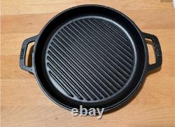 Staub en fonte 7 qt, cocotte ronde, braiser et griller. Bleu foncé