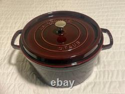 Staub en fonte 7 qt, ronde, cocotte, Grenadine