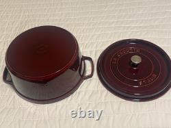 Staub en fonte 7 qt, ronde, cocotte, Grenadine