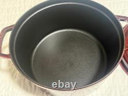 Staub en fonte 7 qt, ronde, cocotte, Grenadine