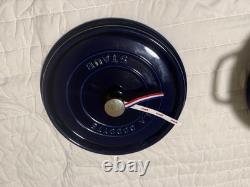 Staub en fonte 7 qt, ronde, cocotte, bleu foncé