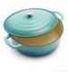 Sur La Table Faitout Rond Émaillé En Fonte Large, 7 Qt Bleu Clair