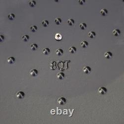 Sur La Table Oval Bleu Fonte Émaillée Noire Intérieur Faitout Avec Couvercle 8Qt