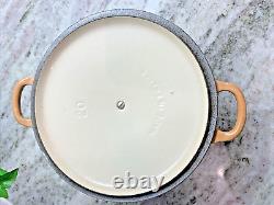 Trouvaille rare Le Creuset France #20 Cocotte en émail brun caramel 2,5 litres avec couvercle