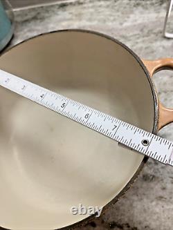 Trouvaille rare Le Creuset France #20 Cocotte en émail brun caramel 2,5 litres avec couvercle