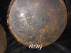 Ustensiles de cuisine en fonte antique de la quincaillerie de Chicago, faitout/couvercle de 8 Qt