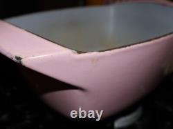 VINTAGE LE CREUSET - Faitout en fonte émaillée rose de 3,5 Qt avec couvercle