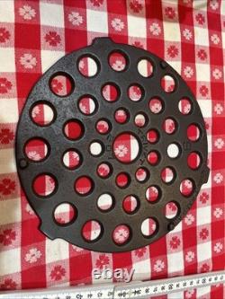 VTG 1920's Griswold #9 Tite Top Dutch Oven avec couvercle et trivet ! Très beau