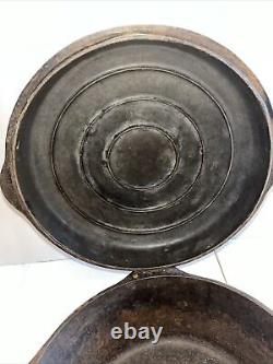 VTG Antique Griswold No 8 Petit Block Logo 2568 Dutch Oven Hinge Lid	 
<br/> <br/>(Note: 'VTG' stands for 'Vintage' in English)
