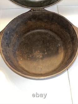 VTG Antique Griswold No 8 Petit Block Logo 2568 Dutch Oven Hinge Lid	<br/>   		<br/>(Note: 'VTG' stands for 'Vintage' in English)