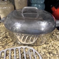 VTG Magnalite Wagner Ware 4265 P 8 Qt Rôtissoire Cocotte Trivet & Couvercle ? Beauté