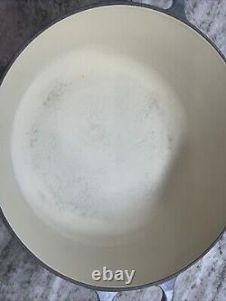 VTG RARE COLOR Le Creuset Bleu Gris Cocotte en Fonte #26, 5,5 litres