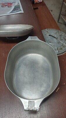 VTG Wagner Ware Sidney Magnalite 4265-P 8 QT Cocotte en aluminium avec couvercle
