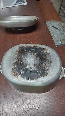 VTG Wagner Ware Sidney Magnalite 4265-P 8 QT Cocotte en aluminium avec couvercle
