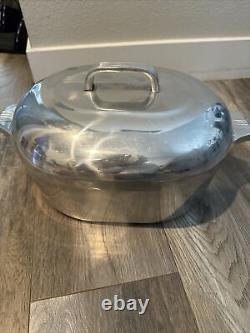 VTG Wagner Ware Sidney Magnalite 4265-P 8 QT Rôtissoire en Aluminium avec Couvercle