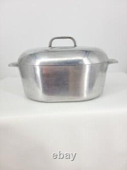 VTG Wagner Ware Sidney O Magnalite 4265-P Plat à rôtir avec couvercle Dutch Oven 8 Qt