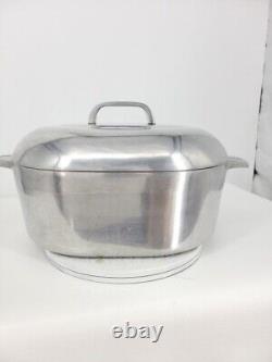 VTG Wagner Ware Sidney O Magnalite 4265-P Plat à rôtir avec couvercle Dutch Oven 8 Qt
