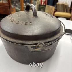 VTG Wagner Ware Sidney O Rôtissoire en Fonte Drip Drop Faitout avec Couvercle 1268 No 8